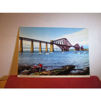 FORTH RAIL BRIDGE, EDINBURGH, SCOTLAND unused postcard by John Hinde =