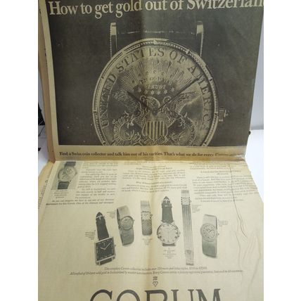 Vintage The New York Times Newspaper Friday May 1 1970 NIXON Vietnam Cambodia