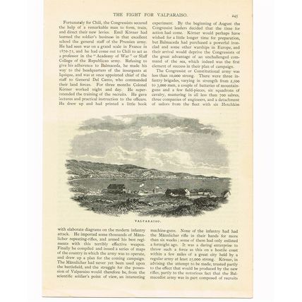 Valparaiso,1891, Book Illustration, c1905