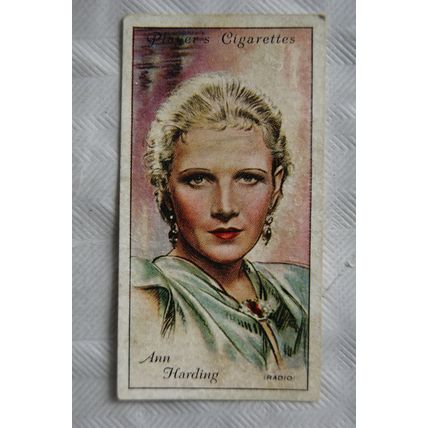 1934 Players Film Stars 2nd Series No. 24 Ann Harding