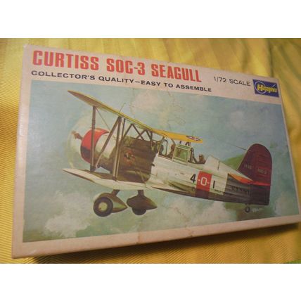 1st Edition 1960's/70's CURTISS SOC-3 SEAGULL Model Kit! Sealed & Mint! $30.00 S