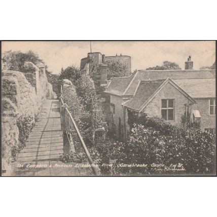 Ramparts & Princess Elizabeth's Room, Carisbrooke Castle, c1910 - Piper Postcard