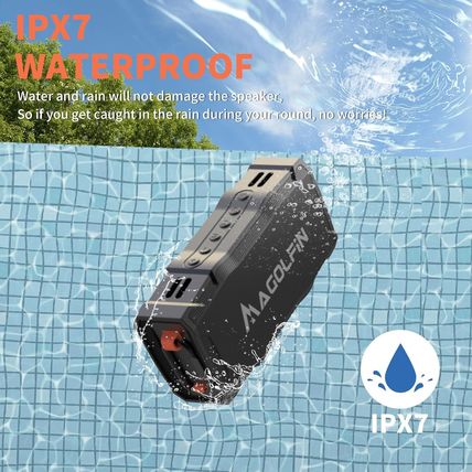 Golf Cart Bluetooth Speaker - 36H Playtime, 30W Stereo Sound, IPX7 Waterproof, B