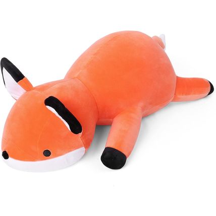24" 4.2Lbs Fox Weighted Stuffed Animals, Giant Weighted Plush Animal, Cuddle Sen