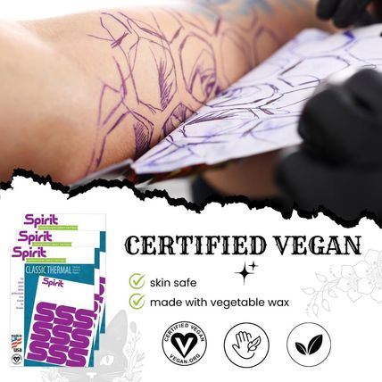 Spirit® Classic Thermal Tattoo Stencil Transfer Paper, 8.5" X 14" - 100 Sheets