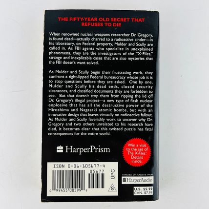 The X-Files: Ground Zero Paperback Book by Kevin J Anderson