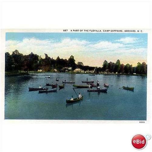 1940's Camp Sapphire Canoes, Brevard, North Carolina