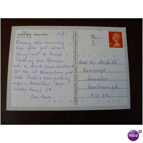GB Yorkshire Bolton Abbey Fred Spencer 1996 Postcard