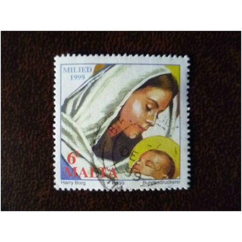 Malta 1999 Christmas 6c Madonna and Child fine used stamp SG1152 Nativity
