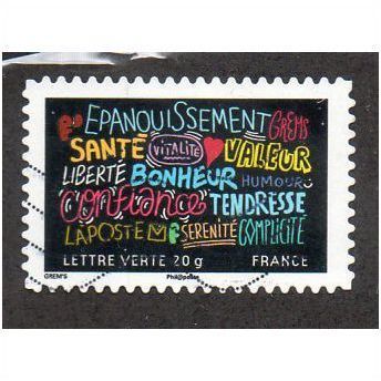 FRA 2012 (60c) 'GREETINGS' FINE USED (EBID21711)