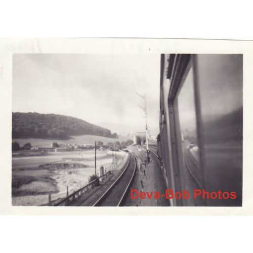 Railway Photo Approaching Conway Tubular Bridge 1959