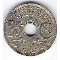 FRANCE 25 CTS 1927