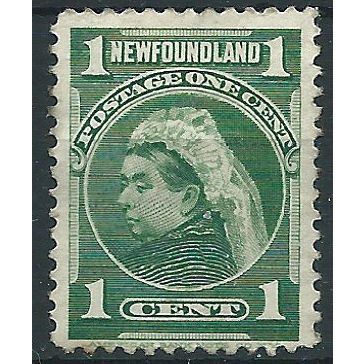 Newfoundland 1897 SG66 1c Green Mounted Mint .. ..