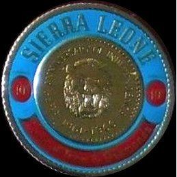 Sierra Leone 1966 Gold Coinage 10c Cerise Blue Unmounted Mint NHM SG405 stamp
