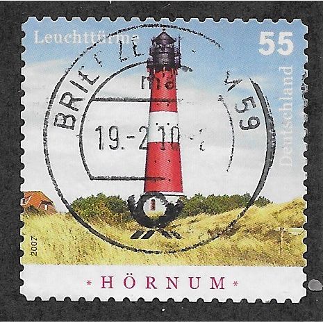 GER 2007 €0.55 (S/A) 'LIGHTHOUSES -HORNUM' FINE USED (EBID53-694)