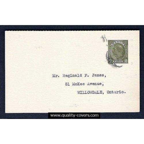 Canada #P74c Postal Card George VI USED