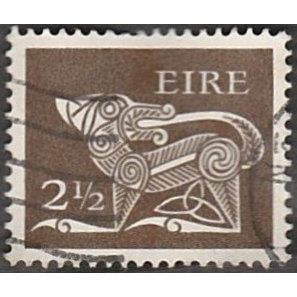 Eire 1971-75 2,1/2 Value. Sepia. Fine Used