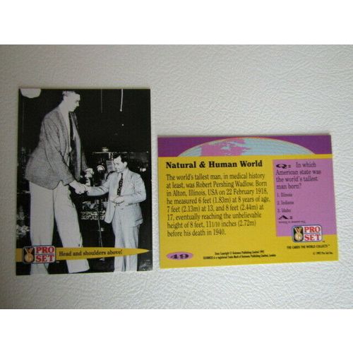 Pro Set 1992 Guinness Book of Records Trade Cards Card Variants (eb2)