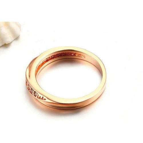 Anastasia Wedding Band AAA CZ Diamonds/Rose Gold