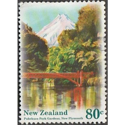 New Zealand $o.80c Value. Pukekura Park Gardens, New Plymouth. Fine Used