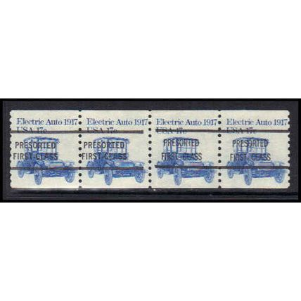 1906a 17c Electric Auto Fine MNH Dry Gum Gap S/4 Type BA PreCnx AA1092