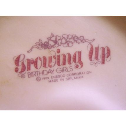 Vintage 1982 Enesco Growing Up Girls 13th Birthday Girl Figurine Porcelain