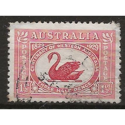 Australia 1929 SG116 1 1/2d Dull Scarlet Centenary of W Australia Fine Used ..