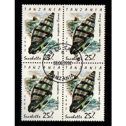 Tanzania 1992, Michel 1249, Scott 942, Block of 4, used CTO