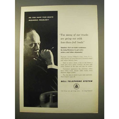 1963 Bell Telephone Ad - Too Many Trucks Going Out