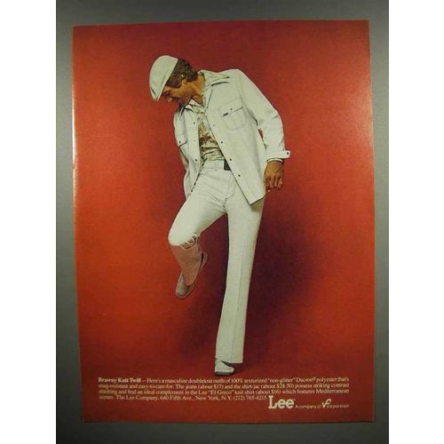 1975 Lee Clothes Ad - Brawny Knit Twill