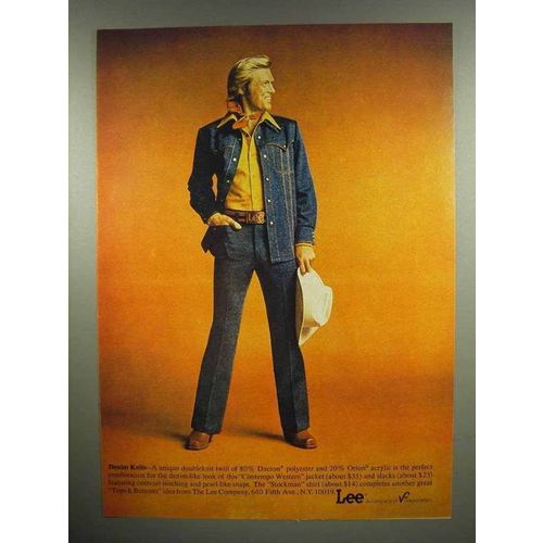 1975 Lee Contempo Western Jean Jacket Ad