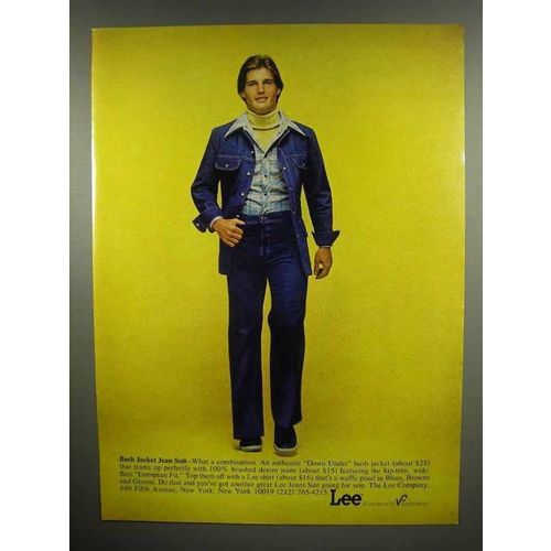 1975 Lee Bush Jacket Jean Suit Ad