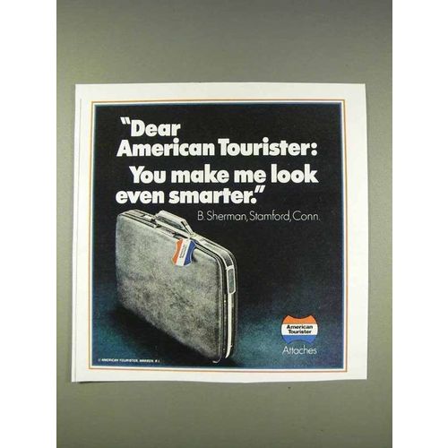 1977 American Tourister Attache Case Ad - Smarter