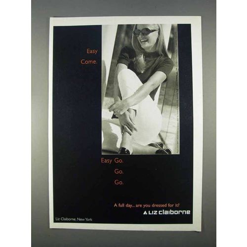 1996 Liz Claiborne Fashion Ad - Easy Come. Easy Go.