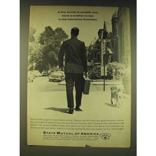 1963 State Mutual of America Ad - A few words to people