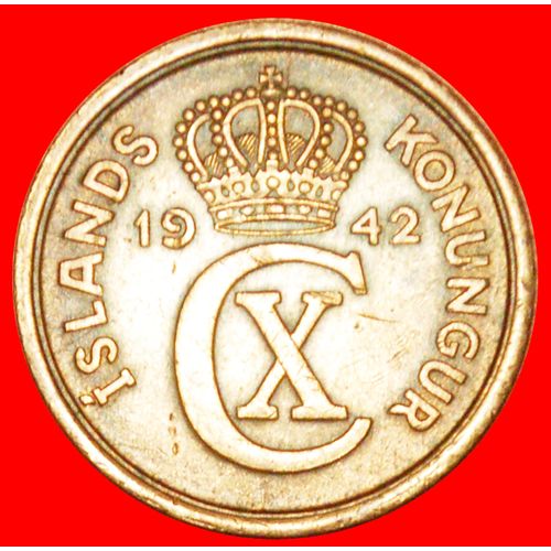 GREAT BRITAIN: ICELAND ★ 2 ORE 1942 WARTIME (1939-1945)! LOW START ★ NO RESERVE!