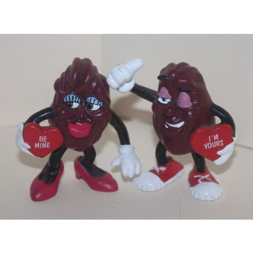 1988 Valentine California Raisins PVC Figures