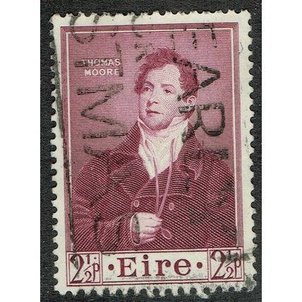 Ireland 1952 Death Centenary of Thomas Moore 2½d Reddish Purple SG152 GU