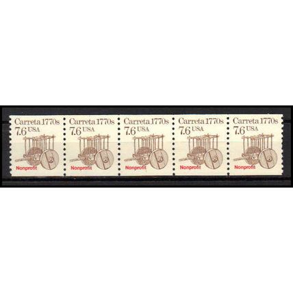 2255 7.6c Carreta Very Fine MNH Dry Gum PNC 1/5 X2935