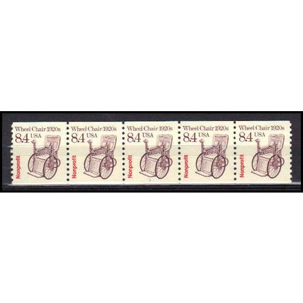 2256 8.4c Wheel Chair Fine MNH Dry Gum PNC 1/5 X3071