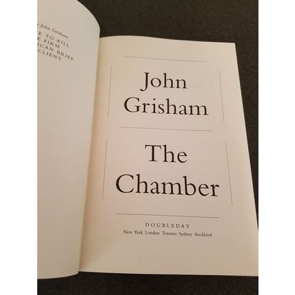 The Chamber by John Grisham (1994, Hardcover)