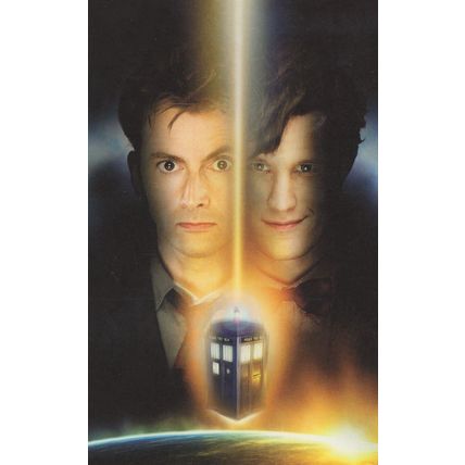 Dr Who 10th 11th Doctor Incarnation Sequence TV Show Postcard