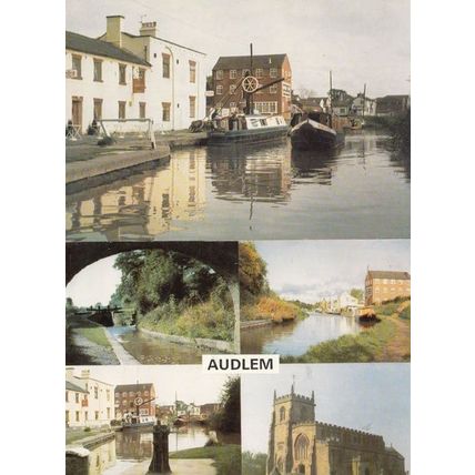 Audlem Canal Wharf Shropshire 2x Postcard s