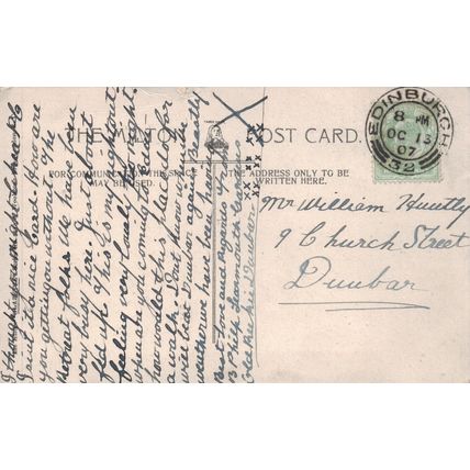 Milton Glazette postcard Calton Hill, Edinburgh. 1907