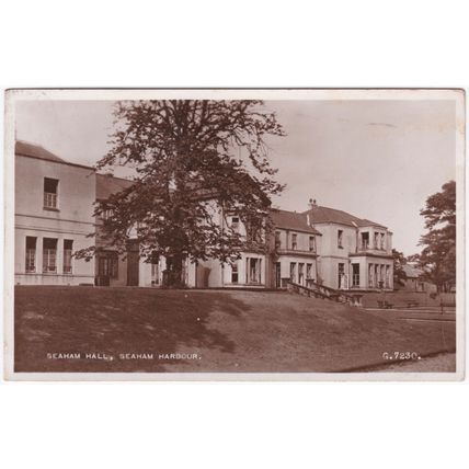 Postcard Seaham Hall, Seaham Harbour, County Durham. Real photo