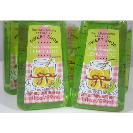 5 Bath & Body Works PocketBac Hand Sanitizer Fresh Honeydew Lemonade see pics