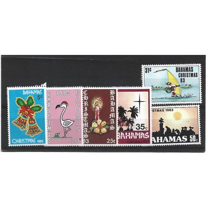 Bahamas.1983 Christmas.Children's Paintings set of 6.Unmounted Mint.Sep23
