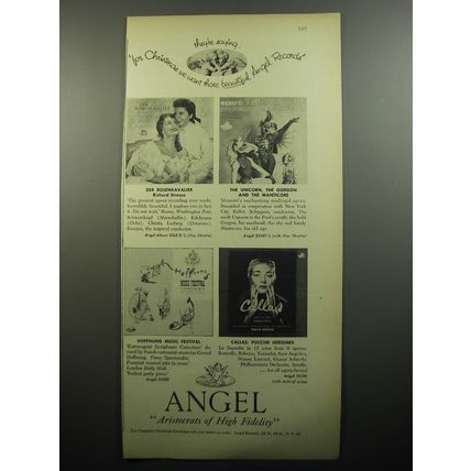 1957 Angel Records Advertisement - Der Rosenkavalier by Richard Strauss