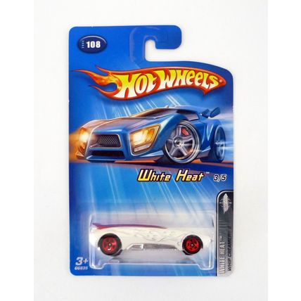 Hot Wheels Whip Creamer II #108 White Heat 3/5 White Die-Cast Car 2005