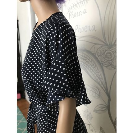 Milk and honey polka dot dress women size 8